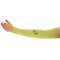 Ansell Kevlar Sleeve, 18"L, Knitted Cuff, Yellow, Sleeve Size: Universal