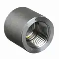 Round Cap: Forged Steel, 2" Fitting Pipe Size, Female NPT
