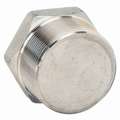 Hex Head Plug: 304 Stainless Steel, 3/8" Fitting Pipe Size, Male NPT, Class 3000