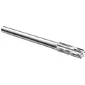 Chucking Reamer, Carbide Tipped, Bright (Uncoated), Straight, Fractional Inch, 1/4 in