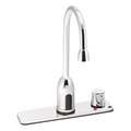 Chrome, Gooseneck, Bathroom Sink Faucet, Motion Sensor Faucet Activation, 0.5 gpm