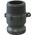 Polypropylene Adapter, 1", Coupling Type F, Male Adapter x MNPT Connection Type