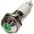 Round Indicator Light, LED Lamp Type, 12 VDC Voltage, 10 mm Mounting Dia. Size
