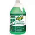 Odoban Neutral Floor Cleaner: Jug, 1 gal Container Size, Concentrated, Liquid, 4 PK