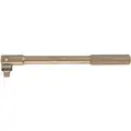 Ampco 12" Nickel Aluminum Bronze Breaker Bar with 1/2" Drive Size and Natural Finish