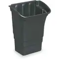Rubbermaid Bin for Utility Carts with Plastic or Wire Shelves, 65 lb Load Capacity