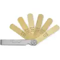 Proto Non-magnetic Feeler Gauge Set, Number of Pieces: 6, 0.006 to 0.016 Thickness Range (In.)