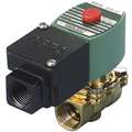 120VAC Brass Solenoid Valve, Normally Closed, 3/4" Pipe Size