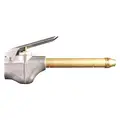 Milton Safety Blow Gun,4" Extension: Lever Grip, Die Cast Zinc, 1/4" NPT, 4" Extension Lg
