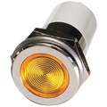 Flat Indicator Light, LED Lamp Type, 12 VDC Voltage, 16 mm Mounting Dia. Size