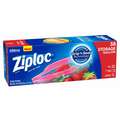 Ziploc 10-9/16"L x 10-3/4"W Standard Reclosable Poly Bag with Zip Seal Closure, Clear; 1.75 mil Thickness