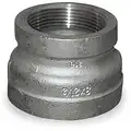304 Stainless Steel Reducing Coupling, FNPT, 3/4" x 3/8" Pipe Size - Pipe Fitting
