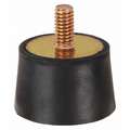 Cylindrical Vibration Isolator: Male Threads Top End, 1 5/8 in Cylinder Dia.