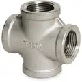 Cross: 304 Stainless Steel, 3/4" x 3/4" x 3/4" x 3/4" Fitting Pipe Size, Class 150