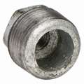 Galvanized Malleable Iron Hex Bushing, 1-1/4" x 1/2" Pipe Size, MNPT x FNPT Connection Type