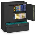 36" x 18" x 42" Lateral File Drawer Cabinet, Black