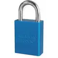 Blue Lockout Padlock, Alike Key Type, Aluminum Body Material, 1 EA