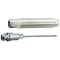 Lubrimatic Grease Gun Injector Needle, 3000 psi Max. Pressure, 18 ga. x 1-1/2", Steel Material