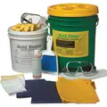 Spill Kit, Neutralizes Chemical Type Battery Acid, Container Type Bucket