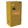Condor 16 gal. Flammable Cabinet, Self-Closing Safety Cabinet Door Type, 45-3/8" Height, 18 Width