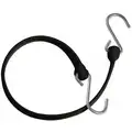 Black Polyurethane Bungee Strap with S-Hooks, Bungee Length: 36 in