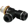 Composite DOT Approved Male Run Tee, Push-To-Connect Air Brake Fitting, 3/8 in. Tube OD x 1/4 in. Pipe Thread
