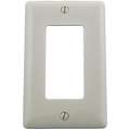 Hubbell Wiring Device-Kellems Rocker Wall Plate, Office White, Number of Gangs 1, Weather Resistant No