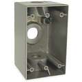 Weatherproof Box,1/2 In Hub,