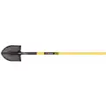 Seymour Midwest Toolite Mud/Sifting Round Point Shovel: 48 in Handle Lg, 9 in Blade Wd, 14 ga Gauge