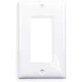 Hubbell Wiring Device-Kellems Rocker Wall Plate, White, Number of Gangs 1, Weather Resistant No