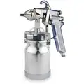 Binks Conventional Spray Gun: 10-1/2 in Pattern Size, 1 qt Cup Capacity, 12.1 cfm @ 50 psi, Siphon