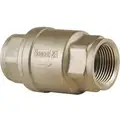 Check Valve: Single Flow, Inline Spring, 316 Stainless Steel, 3/8 in Pipe/Tube Size, PTFE