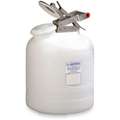 Safety Disposal Can, 2-1/2 gal., Corrosives, Polyethylene, White