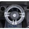 Slip-N-Grip Steering Wheel Cover: Clear, Elastic/Plastic, 35 in x 35 in, 250 Pack Qty, Box