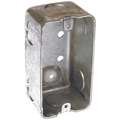 Raco Electrical Box, Galvanized Steel, 1-7/8" Nominal Depth, 2" Nominal Width, 4" Nominal Length