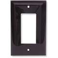 Hubbell Wiring Device-Kellems Rocker Wall Plate, Brown, Number of Gangs 1, Weather Resistant No
