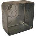 Raco Electrical Box, Galvanized Steel, 2-1/8" Nominal Depth, 4" Nominal Width, 4" Nominal Length