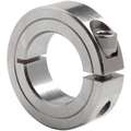 Stainless Steel Shaft Collar, Clamp Collar Style, Standard Dimension Type, 1-1/2" Bore Dia.