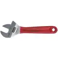 Klein Tools 6-3/8" Adjustable Wrench, Cushion Grip Handle, 15/16" Jaw Capacity, Steel
