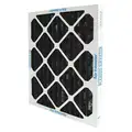 Air Handler Odor Removal Pleated Air Filter: 16x20x1 Nominal Filter Size, Impregnated Carbon, 20 g /sq ft