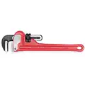 Straight Pipe Wrench, Cast Iron, Jaw Capacity 5", Serrated, Overall Length 36", I-Beam