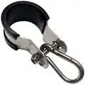 1 1/2" Stainless Support Clamp With Ss Carabiner