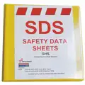 Black, Red/White, Yellow SDS Safety Data Sheets Binder, English, 2" Ring Size