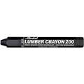 Lumber Crayon, Blacks Color Family, Hex Tip Shape, -20&deg;F Min. Temp., 12 PK