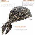 Chill-Its By Ergodyne Evaporative Cooling Triangle Hat, PVA and Cotton, Camouflage, Universal,1 EA