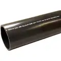 Pipe: ABS, 1 1/2 in Nominal Pipe Size, 10 ft Overall Lg, Unthreaded, Schedule 40, Black