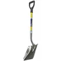 Ability One Scoop Shovel, Handle Length 29", Blade Material Steel, Blade Width 9-1/2"