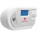 3-7/64" Carbon Monoxide and Gas Alarm with 85dB @ 10 ft. Audible Alert; 120VAC, (2) AA Batteries