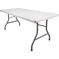 Rectangle Folding Table, 29" Height x 72" Width, White