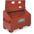Jobox 39-1/2" x 30" x 60" Slope Lid Jobsite Box, 32.7 cu. ft., Brown